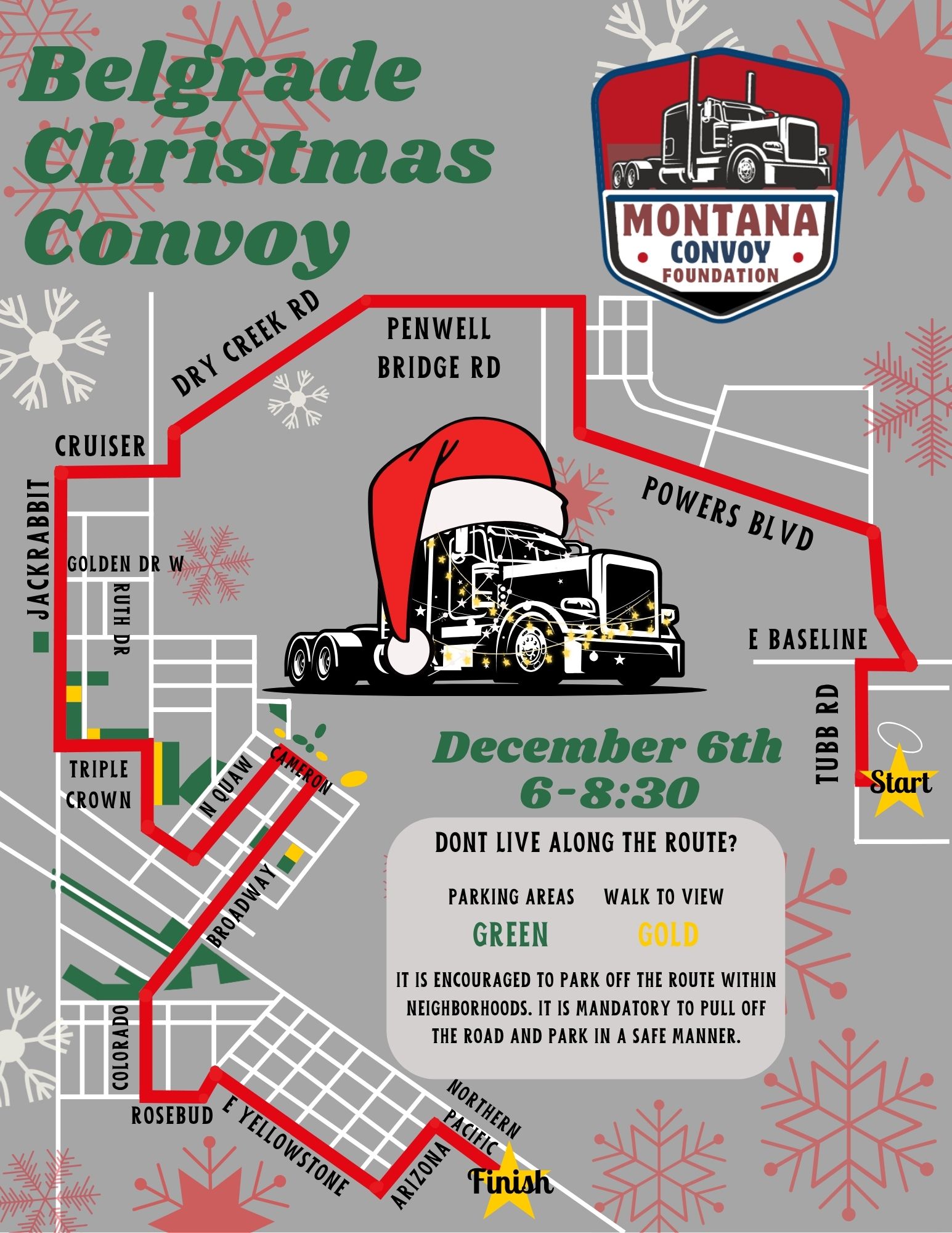 Montana Truck Convoy Route Belgrade Mt